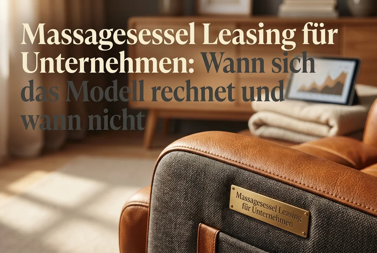Professional header image for comparison analysis: Massagesessel Leasing für Unternehmen: Wann sich das Mode...