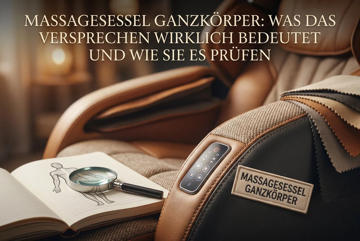 Professional header image for industry analysis: Massagesessel Ganzkörper: Was das Versprechen wirklich be...
