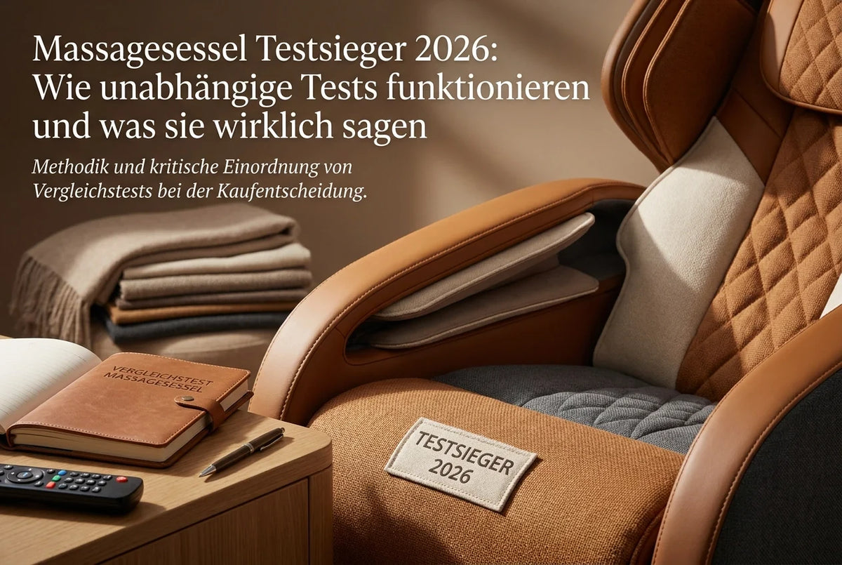 Professional header image for industry analysis: Massagesessel Testsieger 2026: Wie unabhängige Tests funk...