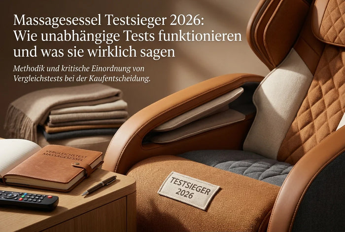 Professional header image for industry analysis: Massagesessel Testsieger 2026: Wie unabhängige Tests funk...