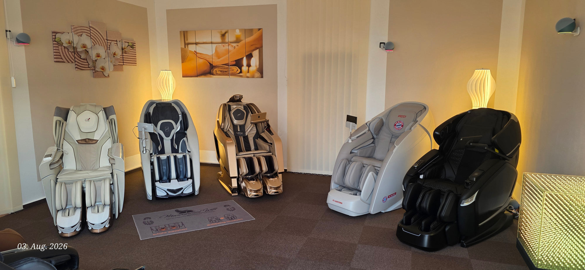 Unsere Ausstellung zwischen Dresden, Leipzig und Chemnitz in Hainichen - Massagesessel Welt