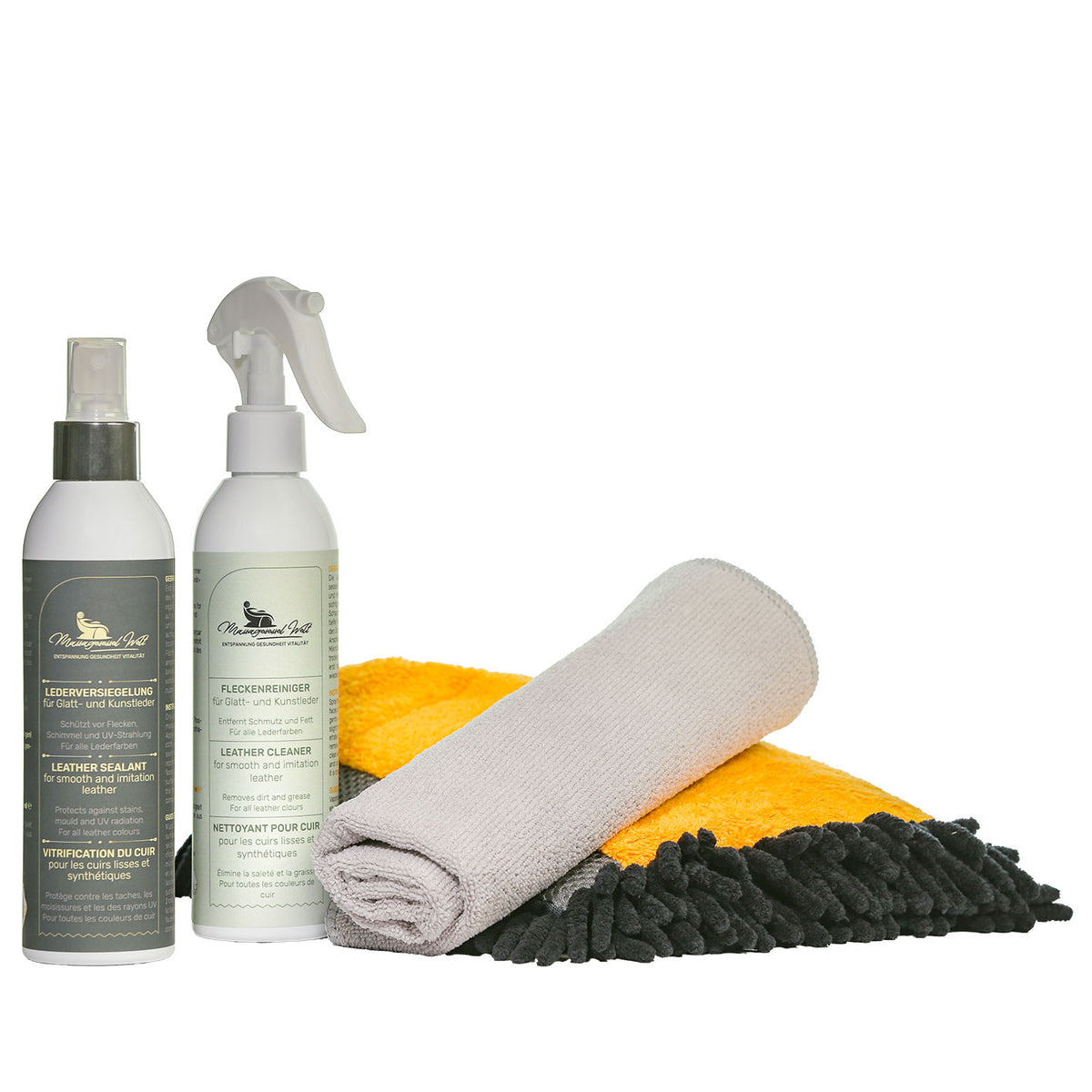 
Set per la cura della pelle: smacchiatore e sigillante