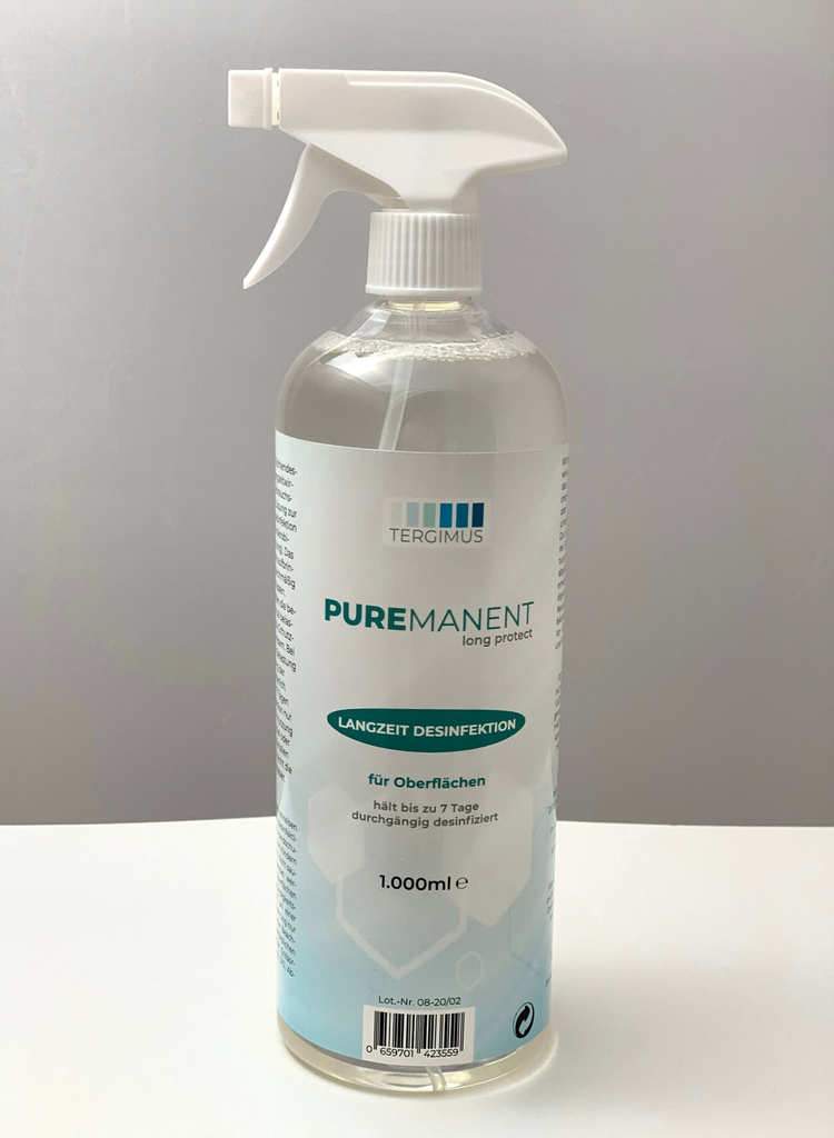 
TERGIMUS Puremanent Long Protect langzeit Oberflächendesinfektionsmittel – 1 L