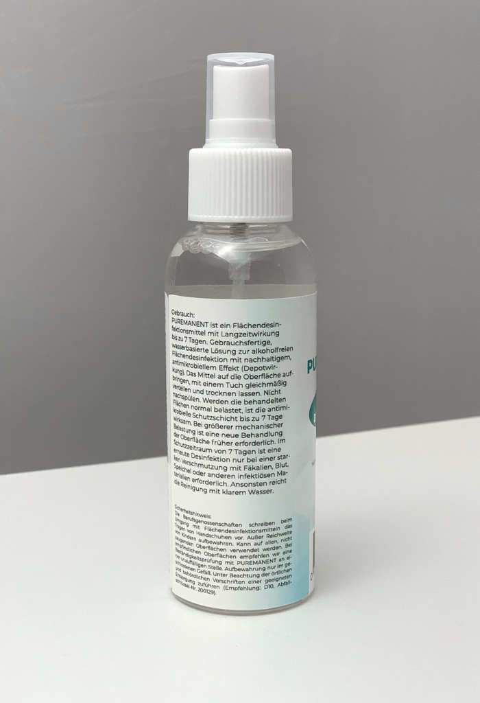 
TERGIMUS Puremanent Long Protect langzeit Oberflächendesinfektionsmittel – 100 ml – Ansicht 3