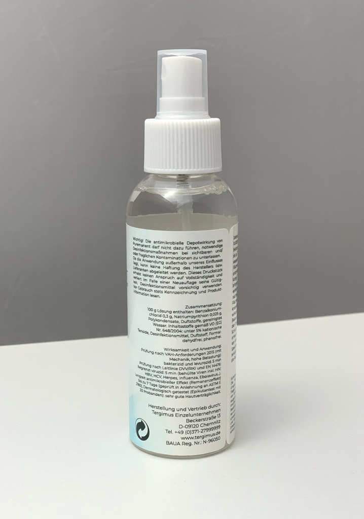 
TERGIMUS Puremanent Long Protect langzeit Oberflächendesinfektionsmittel – 100 ml – Ansicht 4